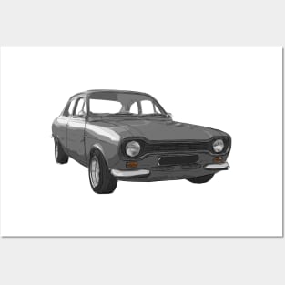 Classic Escort MK1 Grey Posters and Art